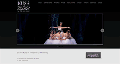 Desktop Screenshot of escuelarusadeballet.com